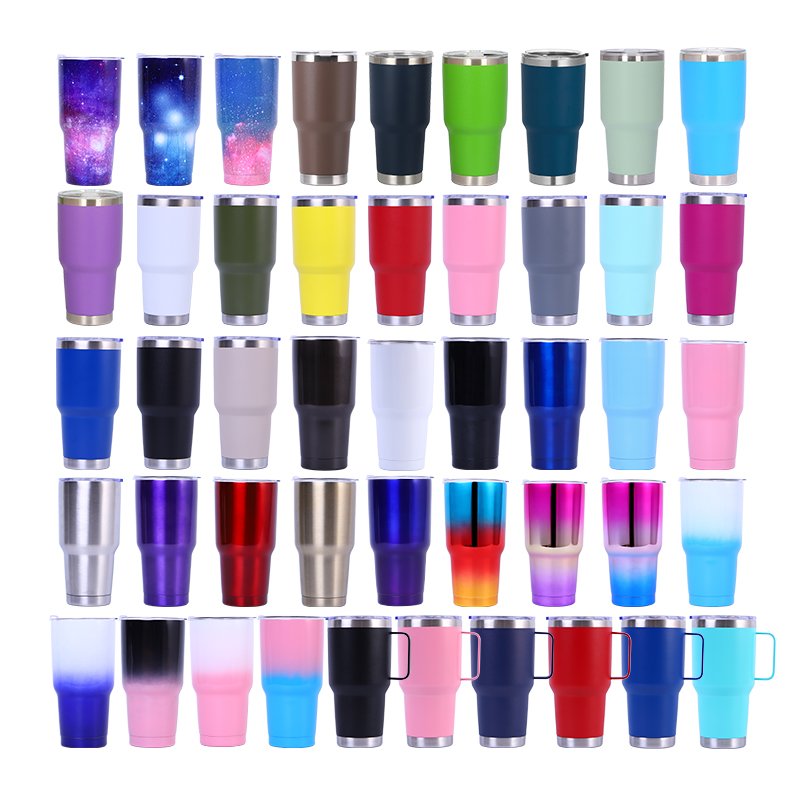 Wholesale Bulk 20oz 30oz Sublimation Blank Travel Tumbler Double Walled Stainless Steel Insulated Vacuum Coffee Mug Cup With Lid