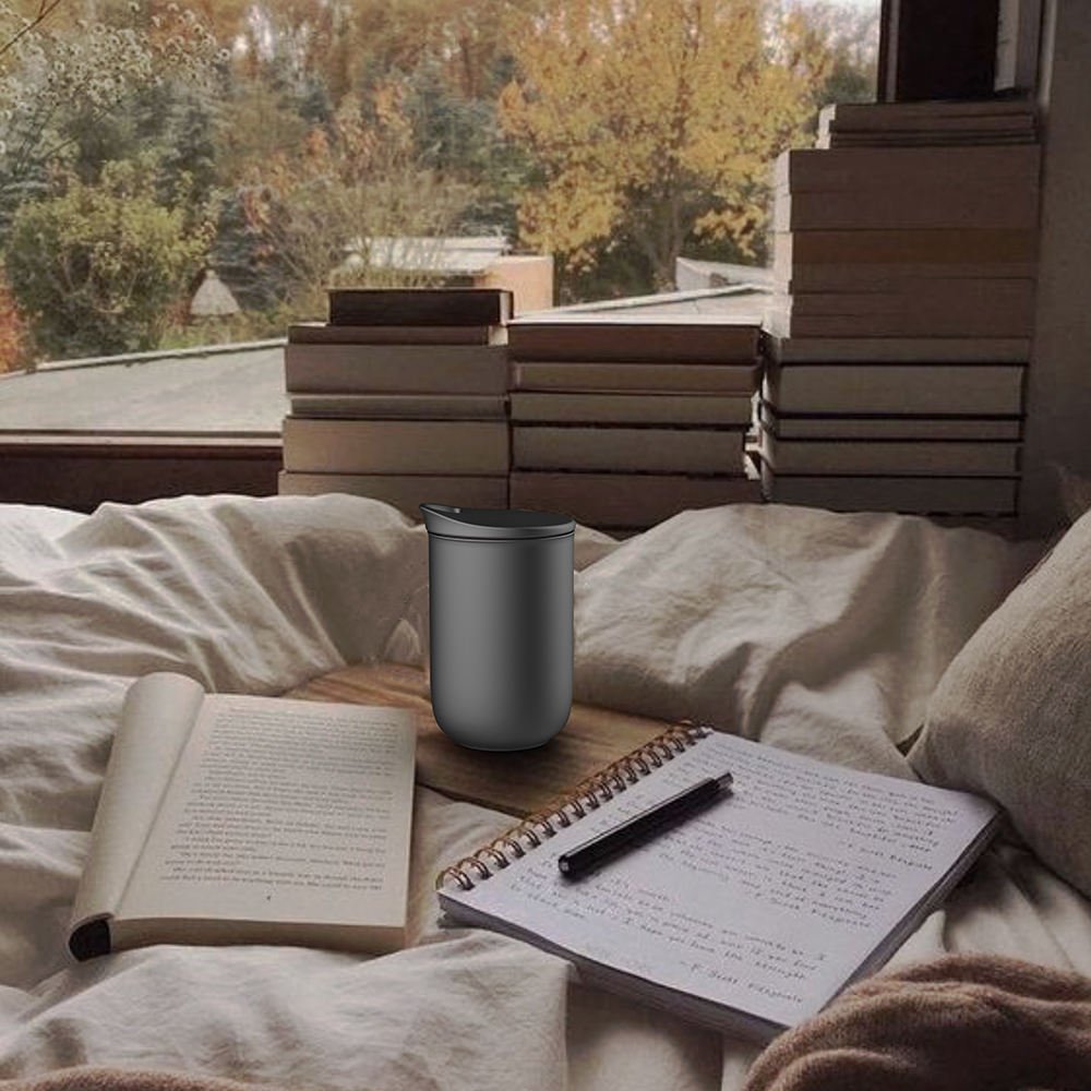 DHPO High Quality Color Custom Ceramic Tea Mug for Sublimation Reusable Travel Coffee Mug with infuser Cup Set