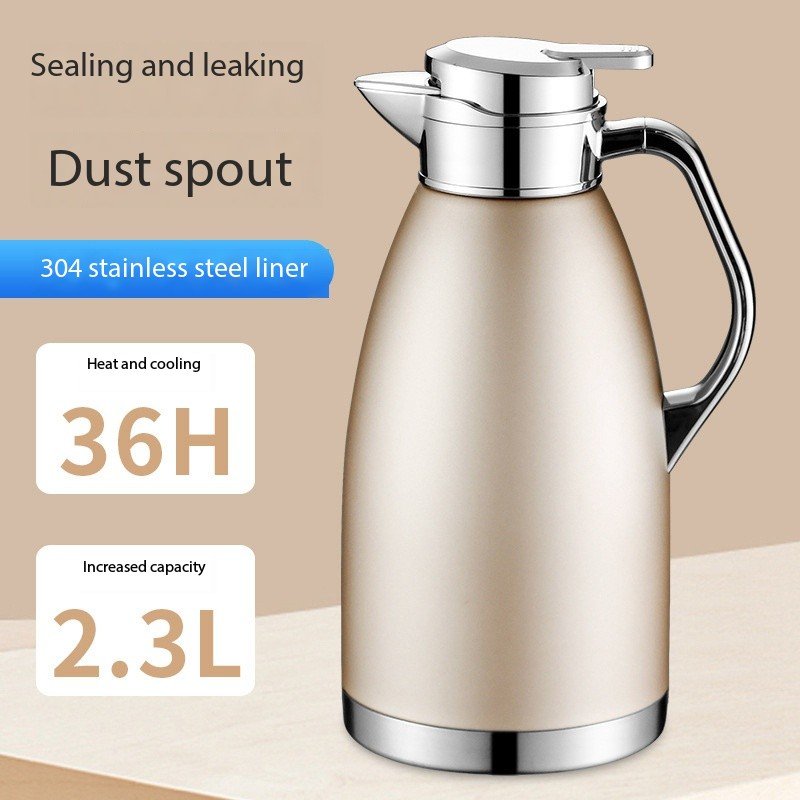FTS vacuum flasks double wall tea thermal jug 304 stainless steel handgrip coffee insulated keep water hot and cold thermoses