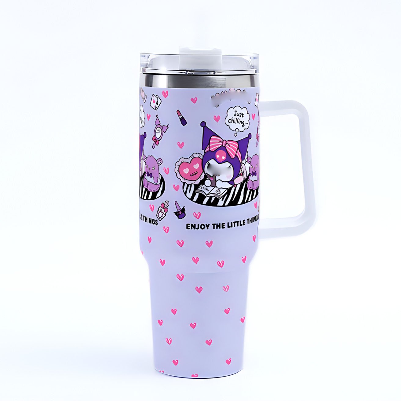 2024 New High Quality Cartoon Ice Bomber Stainless Steel Thermos Mug Large Capacity 40oz Custom Car Cup