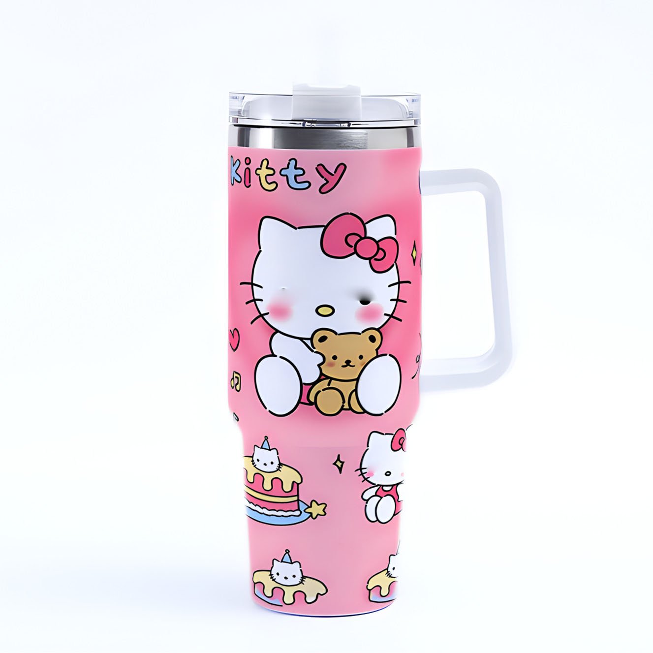2024 New High Quality Cartoon Ice Bomber Stainless Steel Thermos Mug Large Capacity 40oz Custom Car Cup