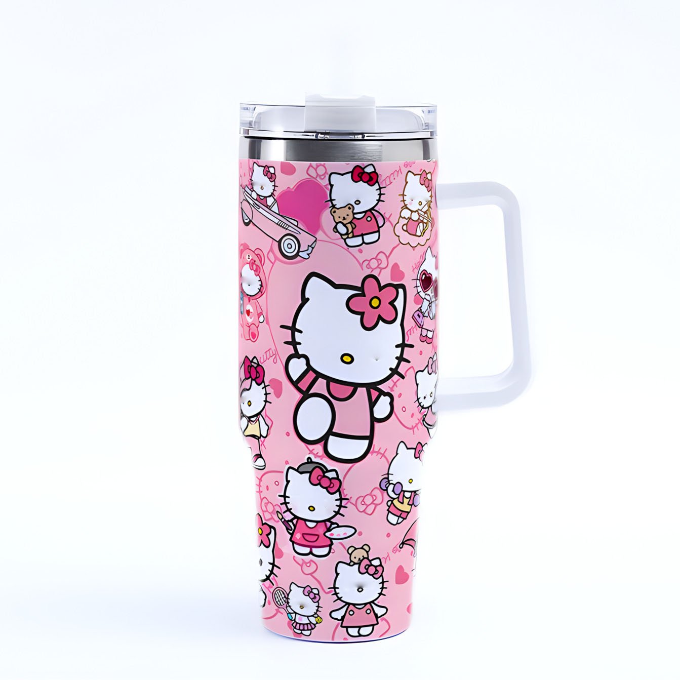 2024 New High Quality Cartoon Ice Bomber Stainless Steel Thermos Mug Large Capacity 40oz Custom Car Cup