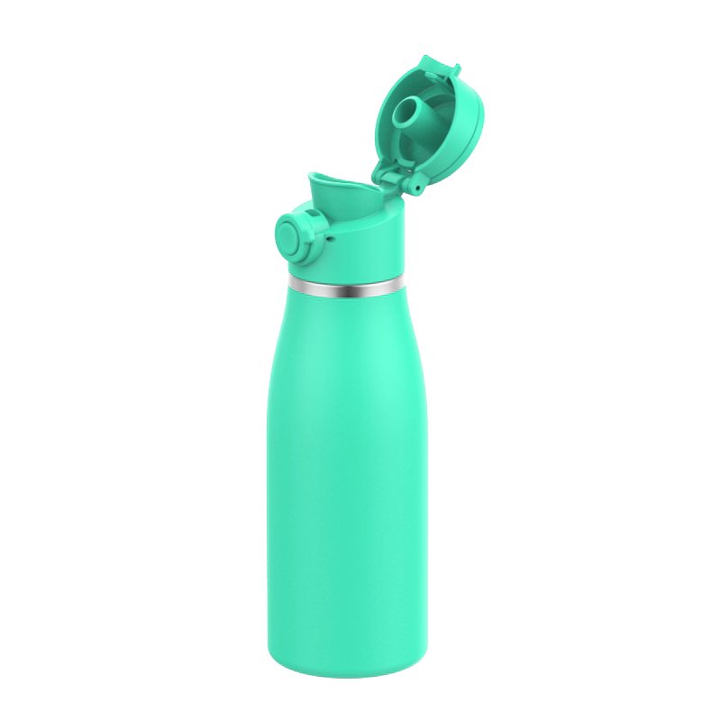 500ml 17oz Reusable Food Grade Stainless Steel Thermal Flask With Flip Lid