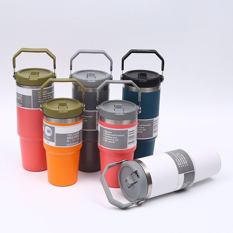 20oz/30oz Stainless Steel Vacuum Tumbler Cups With Lid,termos stainless vacuum custom mugs with logo print sports bottle
