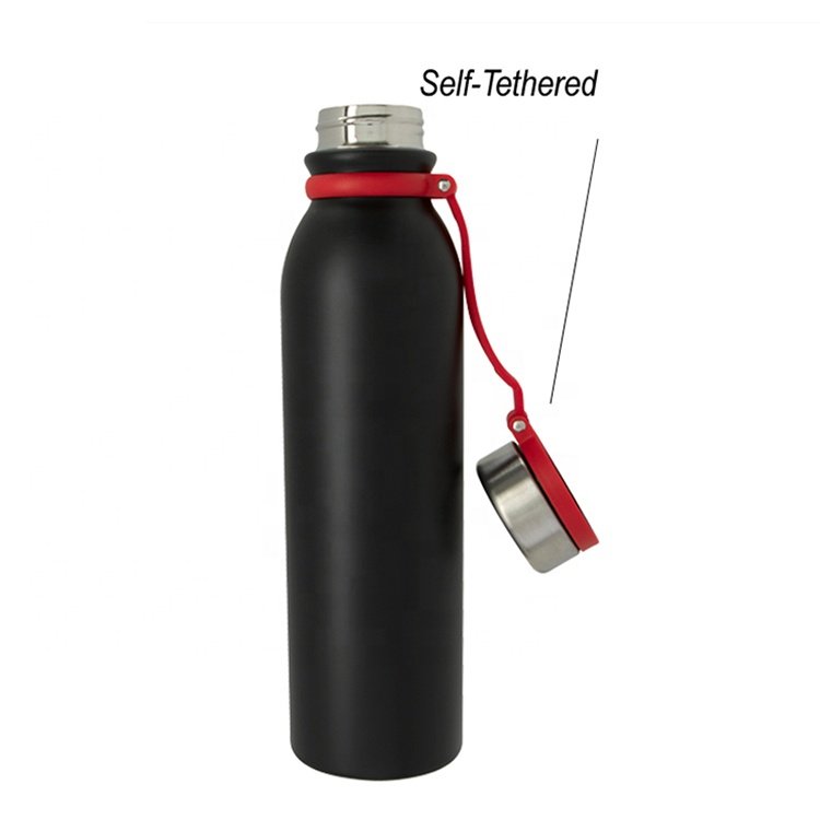 Good Quality Factory Directly 750ml 24oz Vacuum Insulated Lid Double Wall 304 Stainless Steel Water Bottle with handle grip