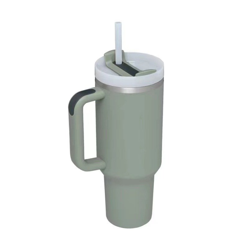 New Stainless Steel Insulated Vacuum Car Mug 40oz Tumbler with Handle Holder 2.0 In Stock
