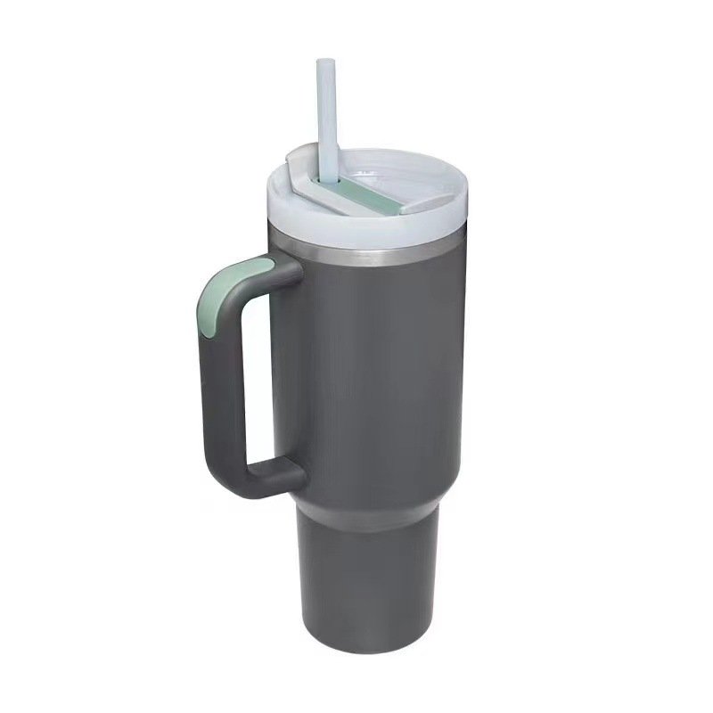 New Stainless Steel Insulated Vacuum Car Mug 40oz Tumbler with Handle Holder 2.0 In Stock