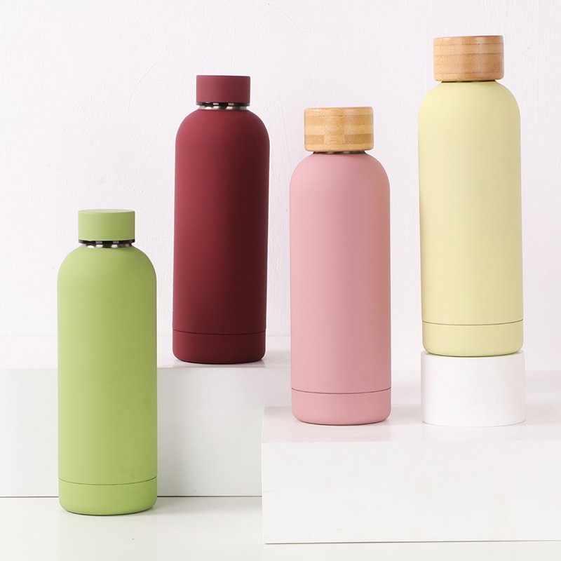 gym water thermos 500ml double wall glass thermos vacuum flask insulated custom water bottle logo thermal insulation bottle