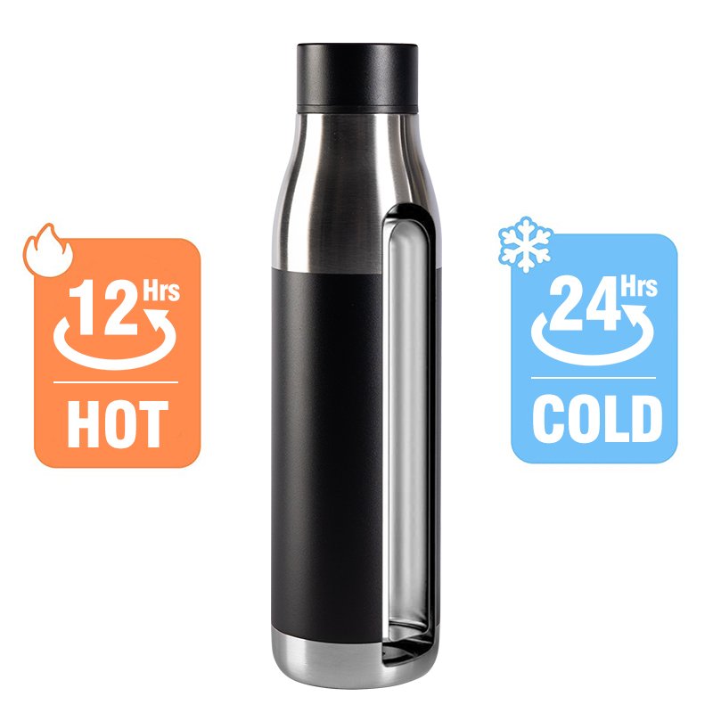 OEM stainless steel running water bottle sport water bottle with straw lid