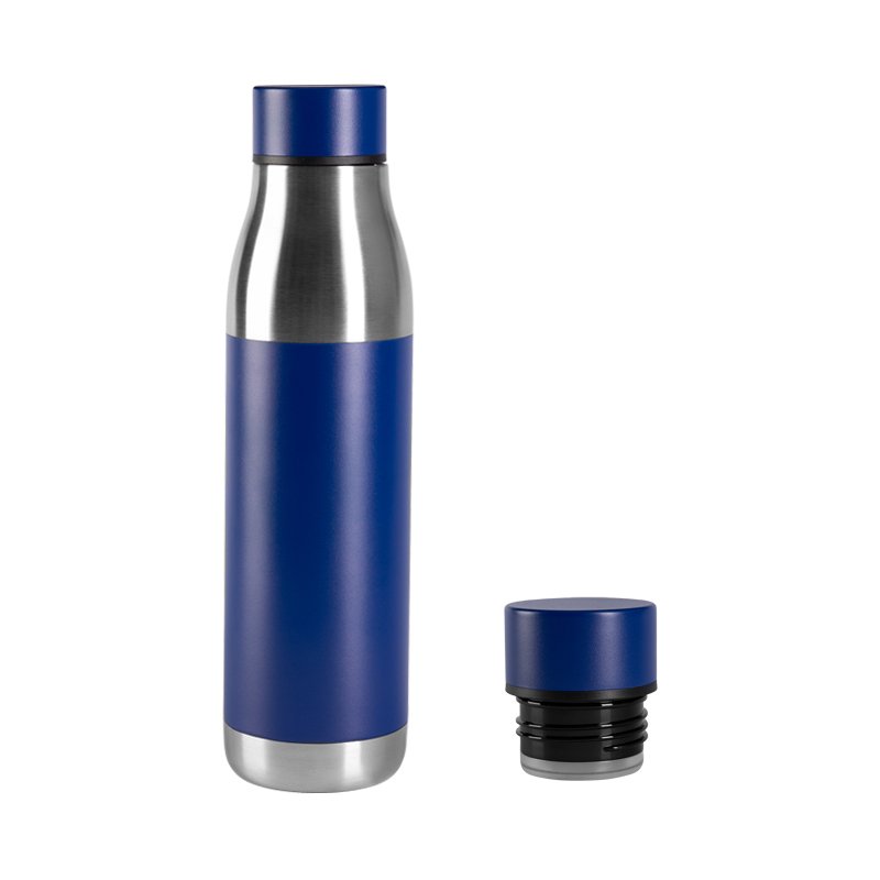 OEM stainless steel running water bottle sport water bottle with straw lid