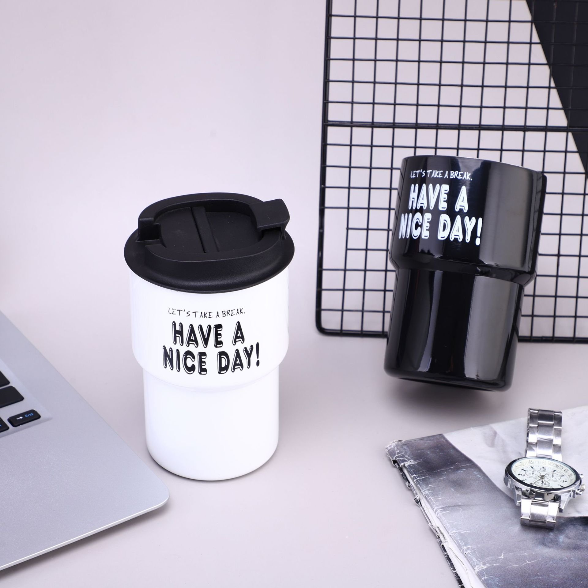 Stainless Steel Coffee Mug Travel Water Cups Thermos Tumbler Vacuum Flask Bottle Thermo Espresso Cup