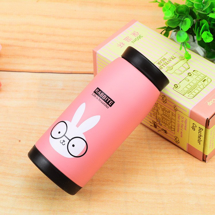 2023 New Novelty Cute Animal Panda Elephant Bunny Vacuum Insulated Stainless Steel Water Bottle Kids