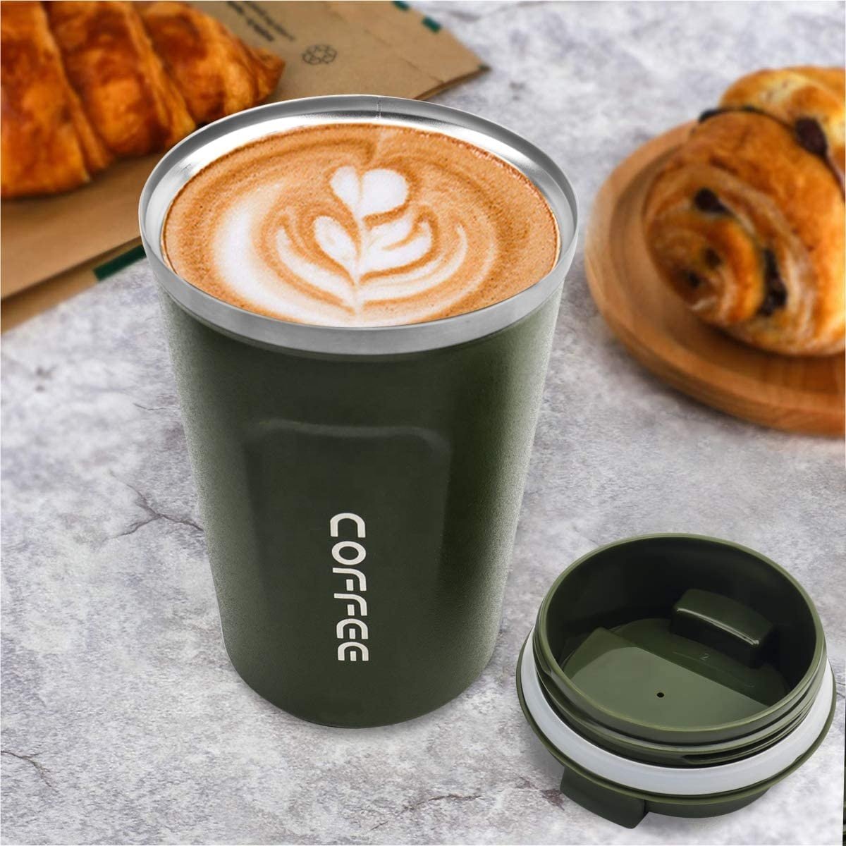 Wholesale 380Ml 510Ml Stainless Steel Coffee Mug Smart Temperature Display Double Wall Travel Office Coffee Vacuum Cup With Lid