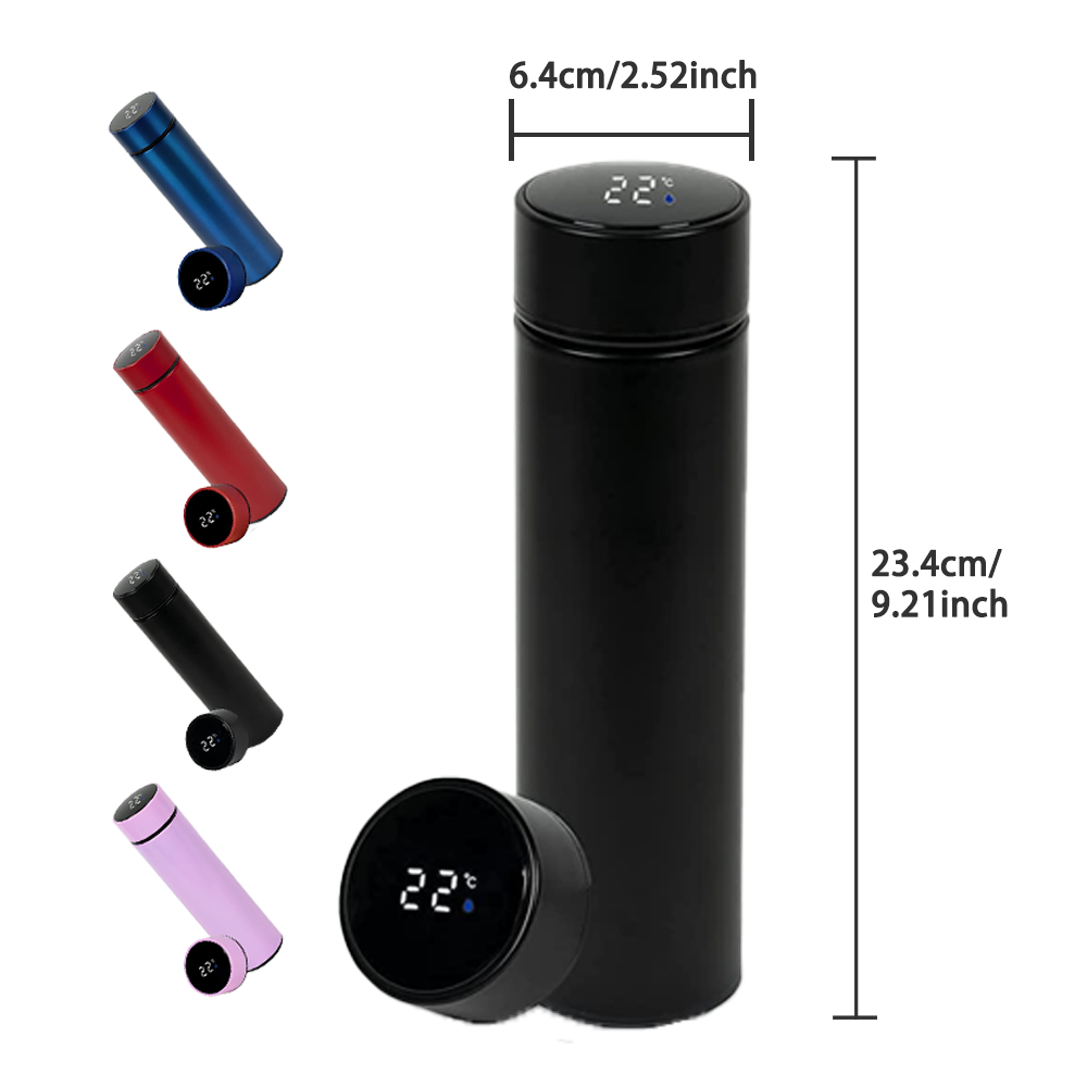 450ml Stainless Steel Insulated Vacuum Flask Tea Infuser Thermos Double Wall BPA Free Eco-friendly Flask Leakproof Water Bottle