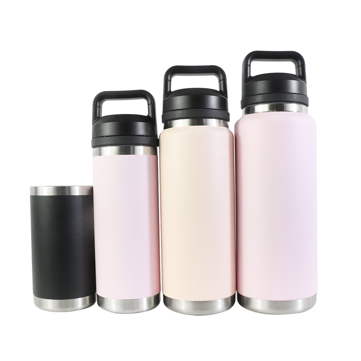 12-32OZ Reusable Drink Sports Flask Water Bottles Double Wall Insulated Stainless Steel Water Bottle With Chug Lid