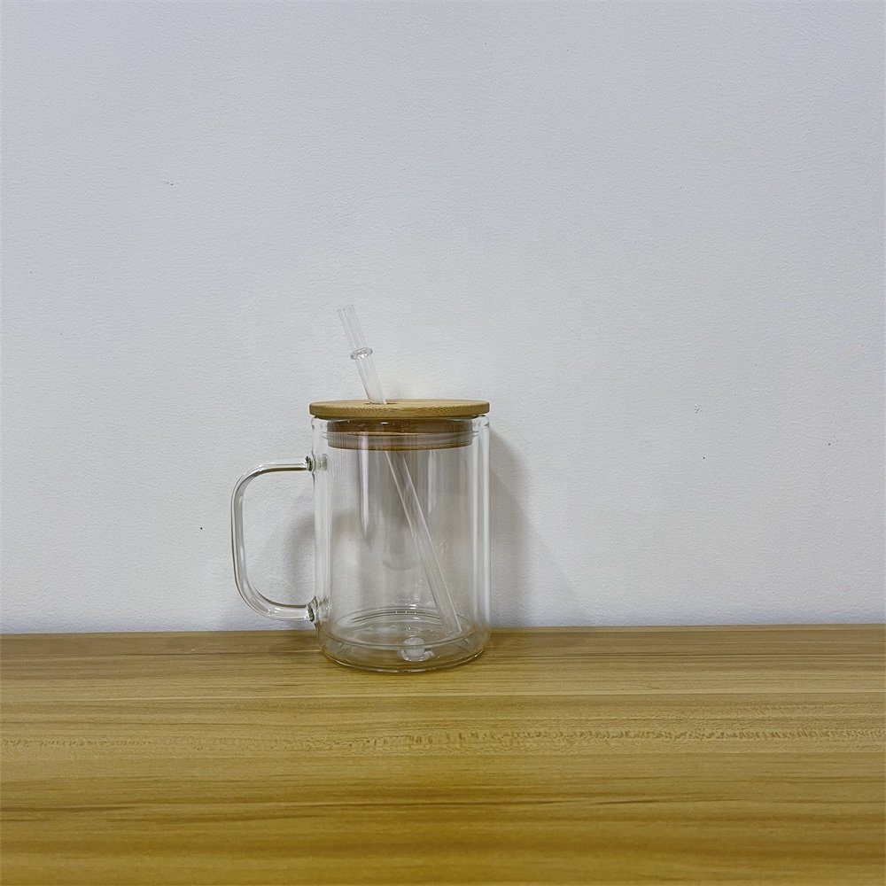 15oz Glass Snow Globe Sublimation Mug