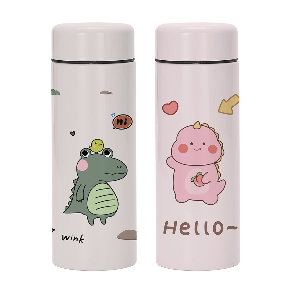 10oz/300ml Cute Cartoon thermo mug Stainless Steel Vacuum Flask for Kids Girls Men Water Bottle
