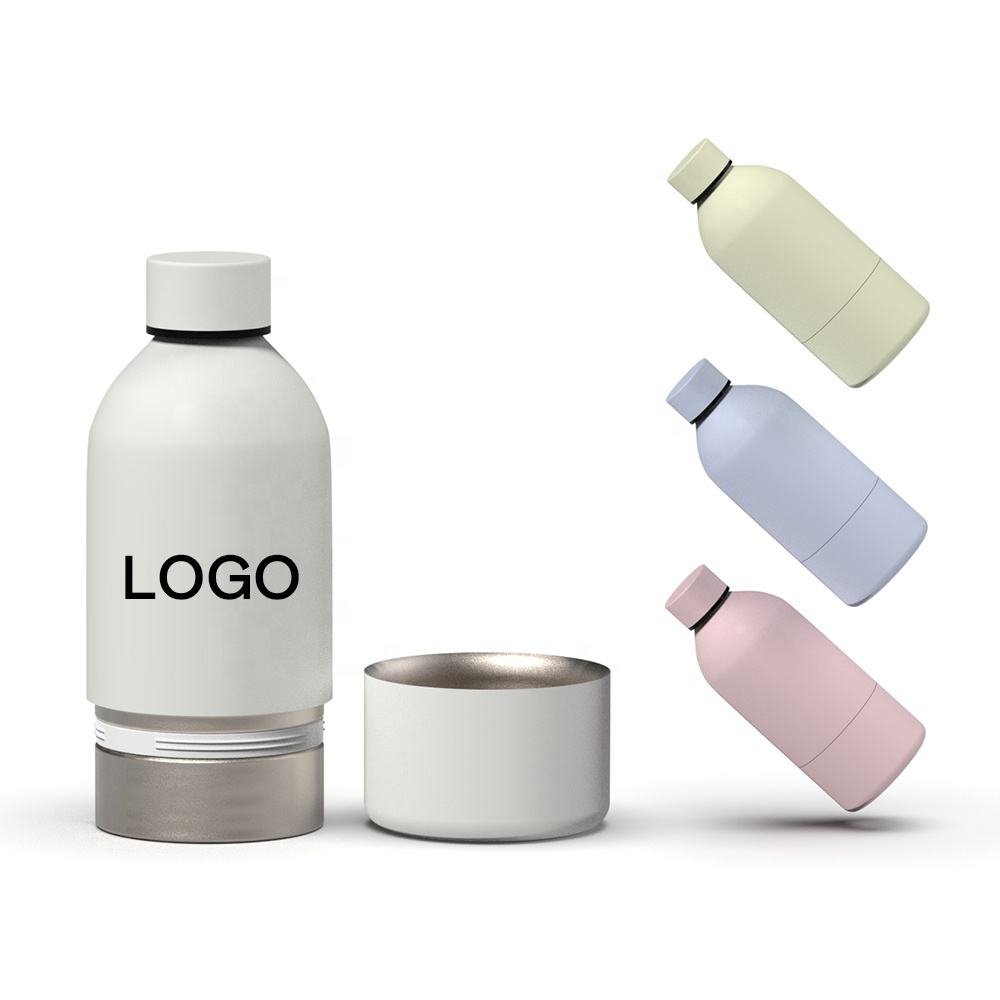 500ML Sports Insulated Water Bottle With Removable Steel Bottom Vacuum Flask Gym Tumbler double Wall Stainless Steel Drinkwares