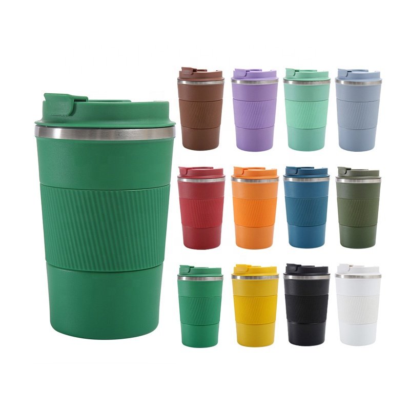 380ML SUS304 Stainless Steel Thermos Vacuum Flask Logo Color Custom Travel Coffee Mug Reusable Coffee Cup