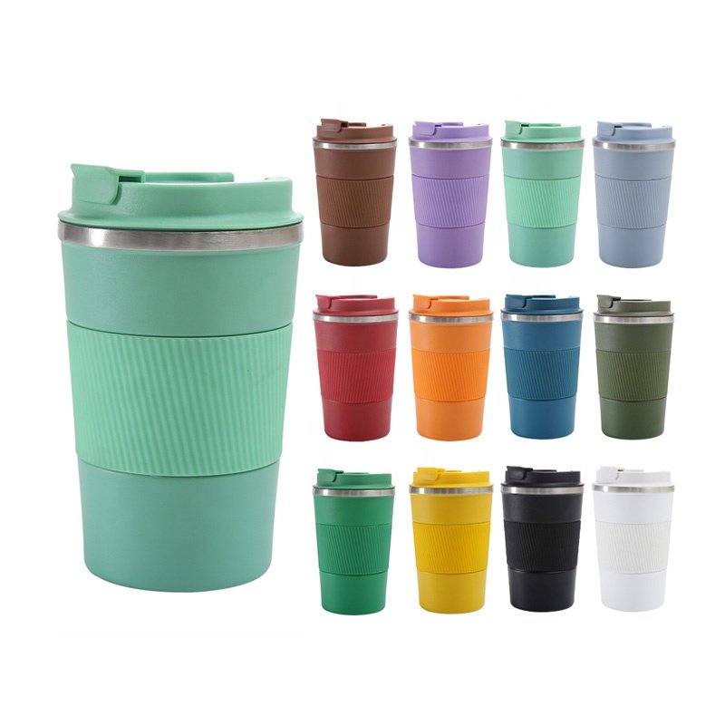 380ML SUS304 Stainless Steel Thermos Vacuum Flask Logo Color Custom Travel Coffee Mug Reusable Coffee Cup