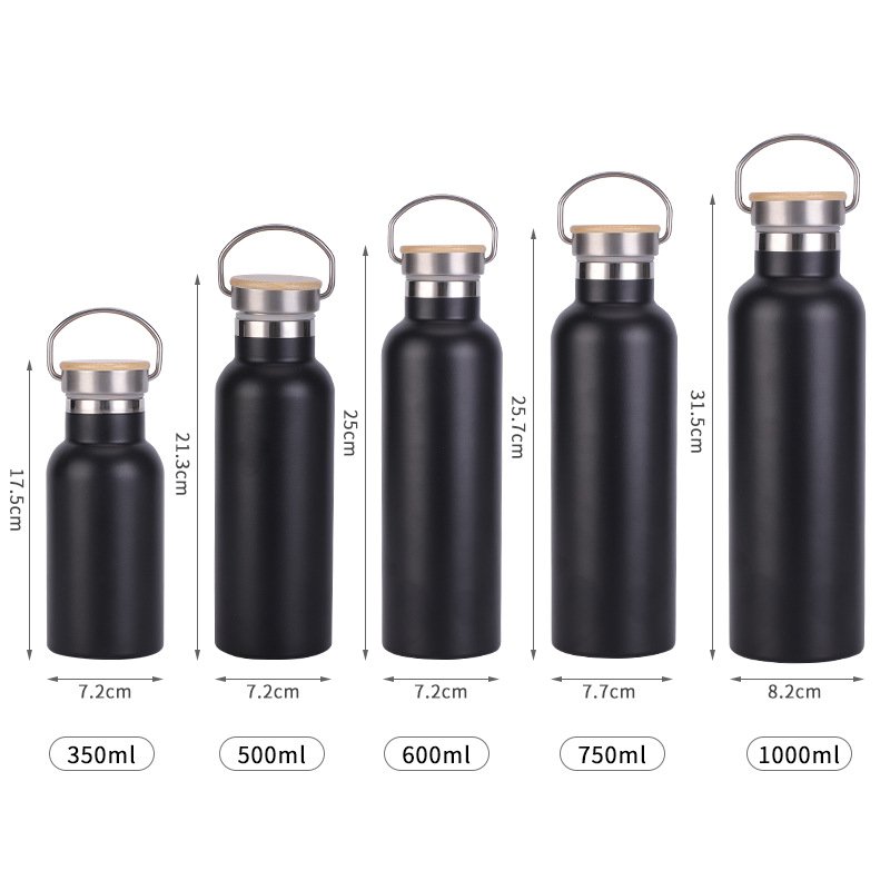 Double Wall Custom Logo Bottle Water 750ml Wide Mouth Vacuum Insulated Drink Sport Stainless Steel Water Bottle