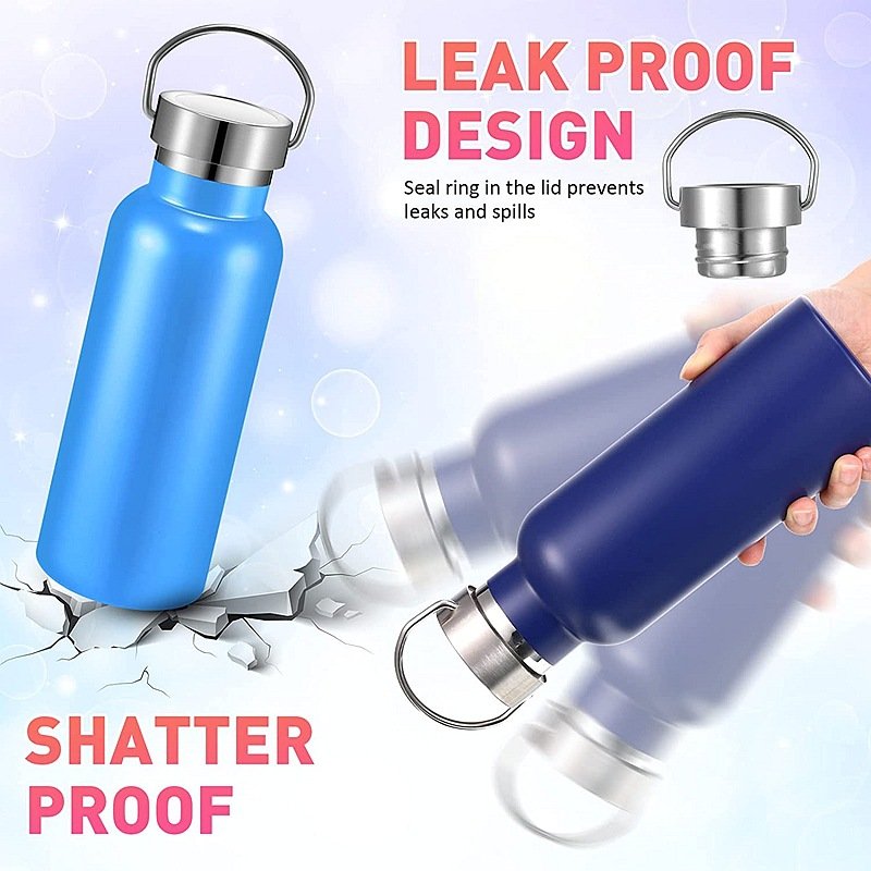 Double Wall Custom Logo Bottle Water 750ml Wide Mouth Vacuum Insulated Drink Sport Stainless Steel Water Bottle