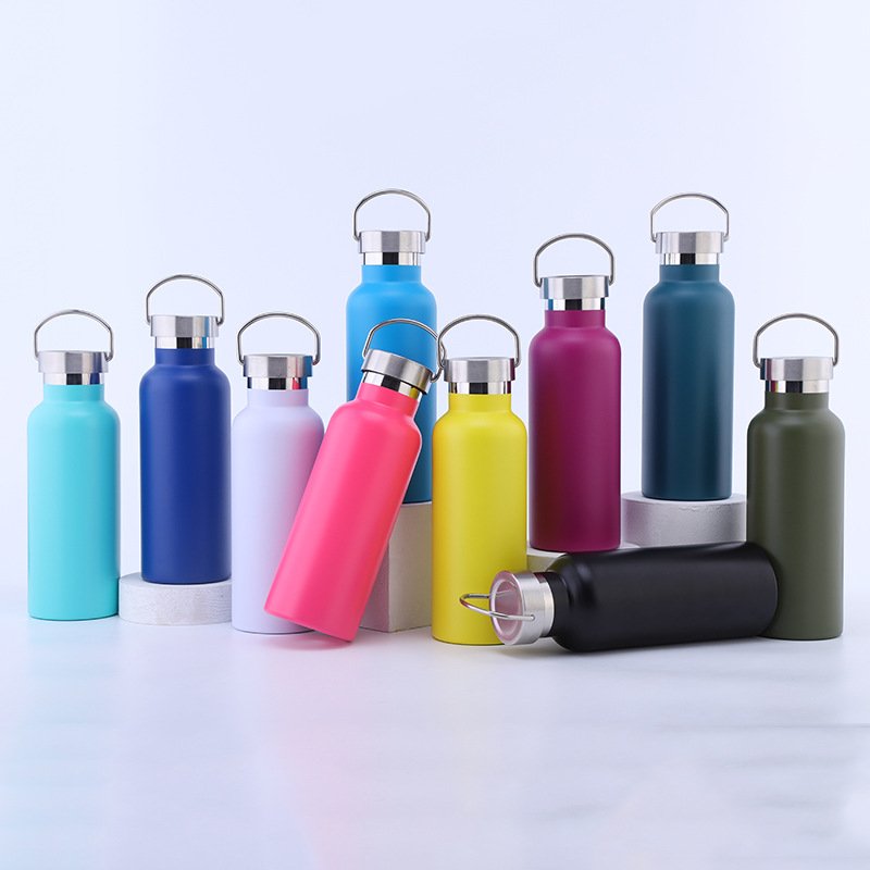 Double Wall Custom Logo Bottle Water 750ml Wide Mouth Vacuum Insulated Drink Sport Stainless Steel Water Bottle