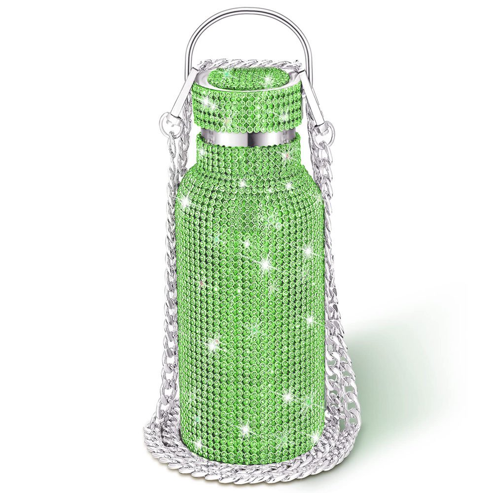 Luxury Portable bling stainless steel water bottle bling diamond vacuum flask