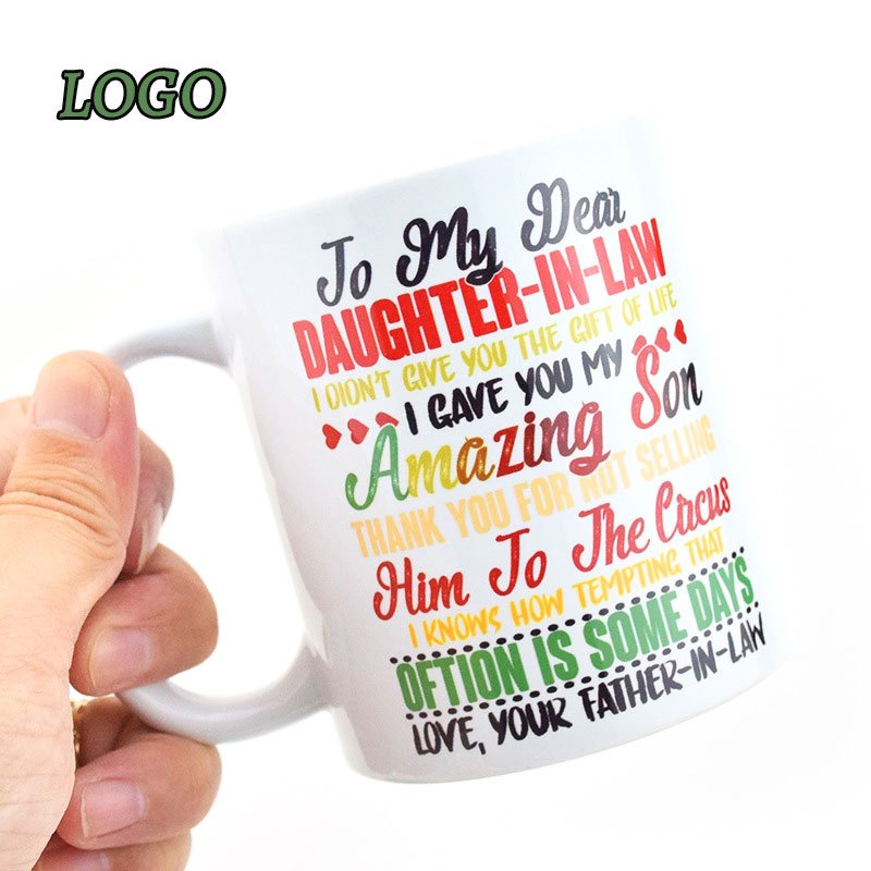 TG962 Wholesale Promotional Gift sublimation mug Porcelain Custom Logo Printed sublimation blanks ceramic sublimation cup