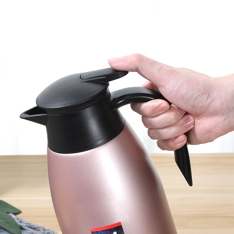 SS304 Thermal Coffee Carafe Server 1.5L 2L Double Wall Tea Water Coffee Dispenser Insulated Vacuum Flask