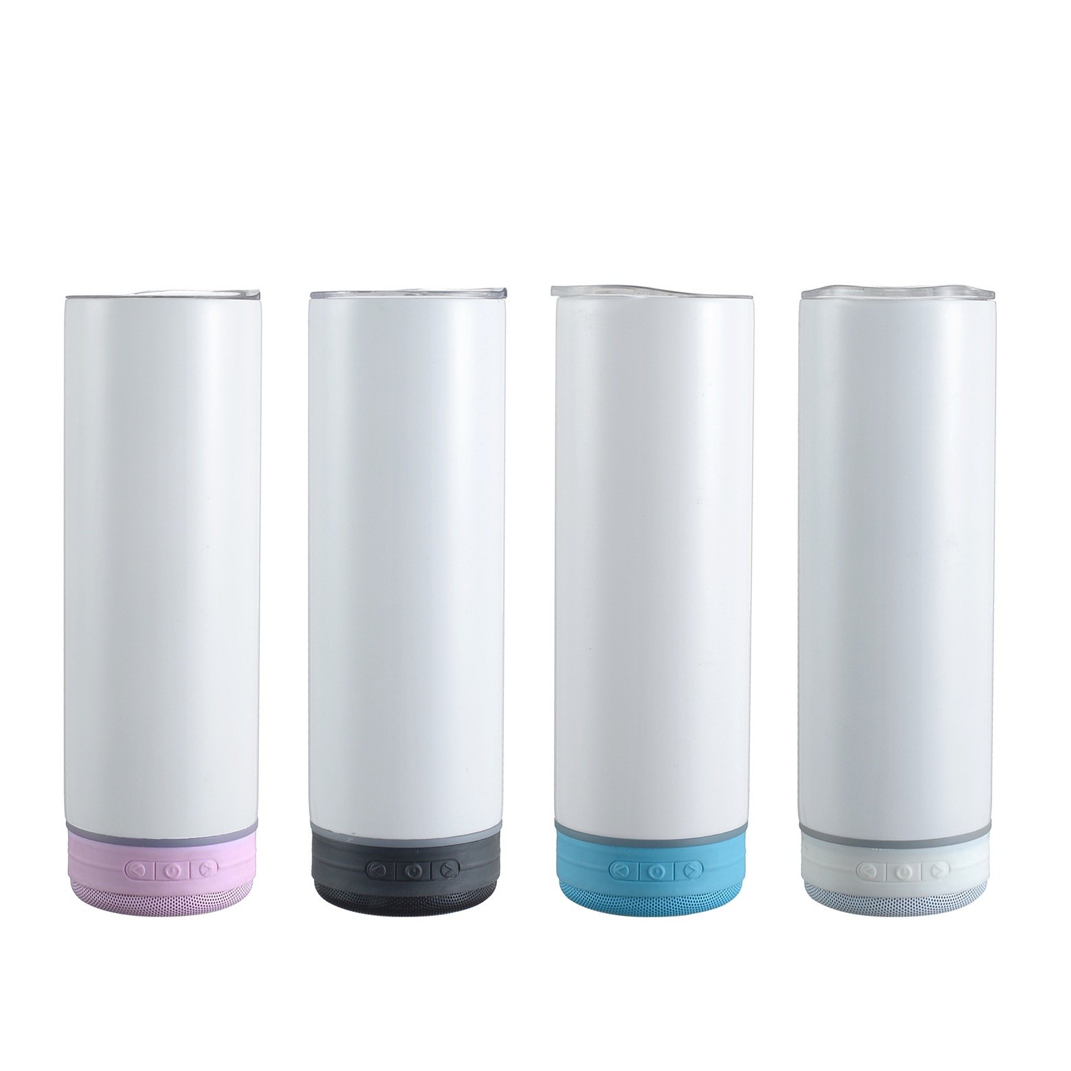 Speaker USA Stocked RTS 20oz Sublimation Straight Blue Tooth Speaker Blanks Tumbler Outdoor Music Speaker Water Mugs