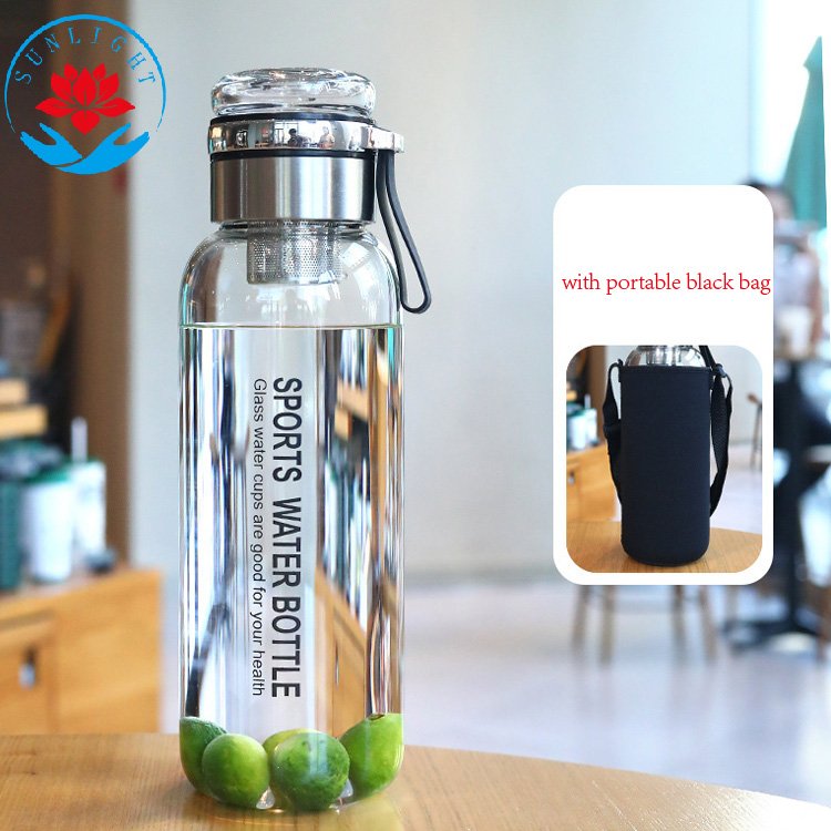 Factory Price 1.2L BPA Free Aesthetic Hot And Cold Drinking Juice Water Bottle Glass