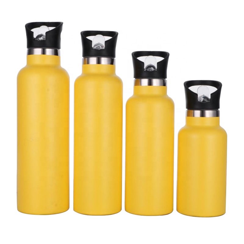 Outdoor custom matte powder coating portable stainless steel leak proof lid vacuum seal tumbler vacuum flask