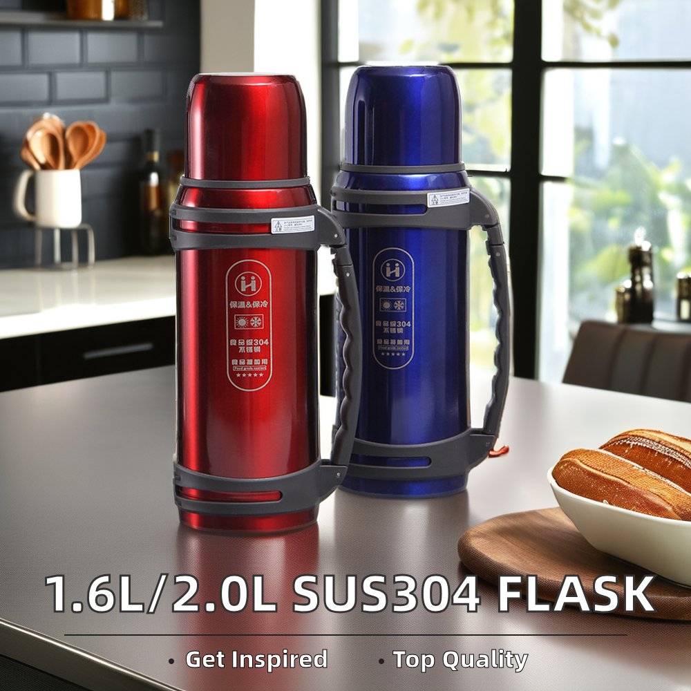 1.5LSUS304 Stainless Steel Double Wall Insulated Vacuum Flask Classic Design for Water Storage for Back to School