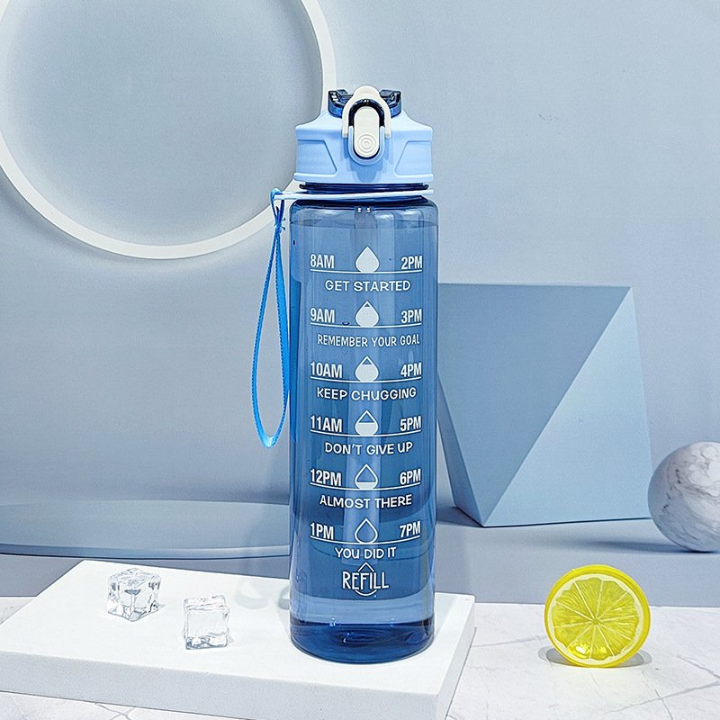 New Portable Transparent Plastic Water Bottle Fruit Leak-proof Outdoor Sport Travel Camping Bottle plastic Bottle for Juice