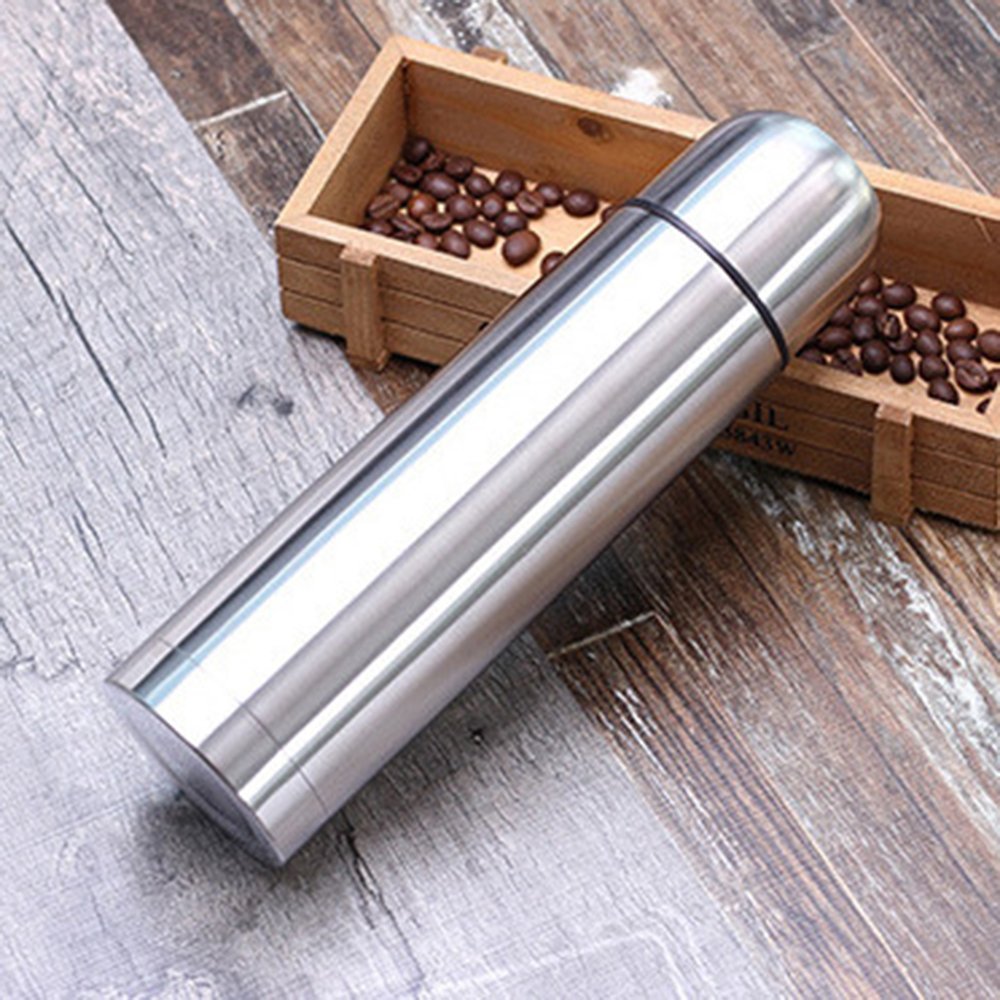 Wholesale Vacuum Bullet Shaped 350/500/750/1000ml Stainless Steel Vacuum Flask Water Bottle Classical Cup Thermos bottle