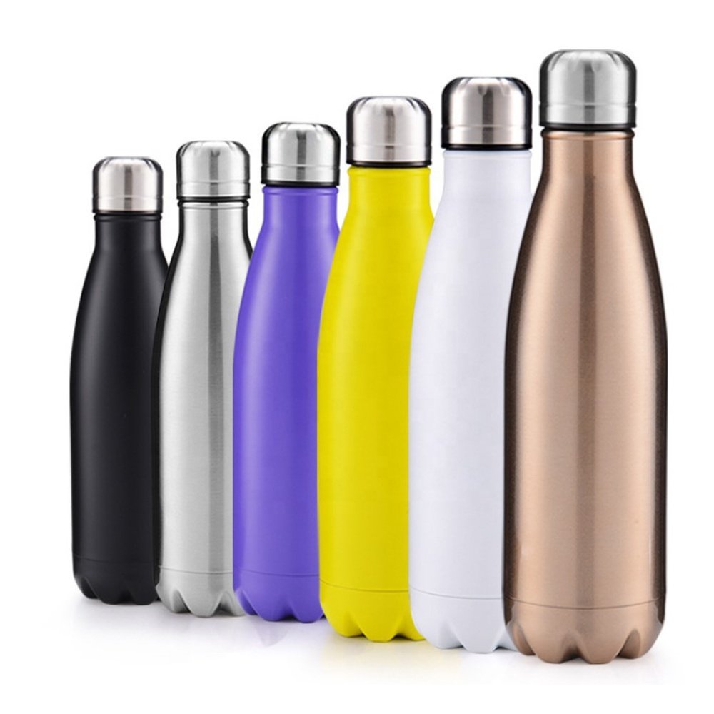 Portable Big Capacity Outdoor Cola Shape Vacuum Flask Thermos Sport Bottle Stainless Steel