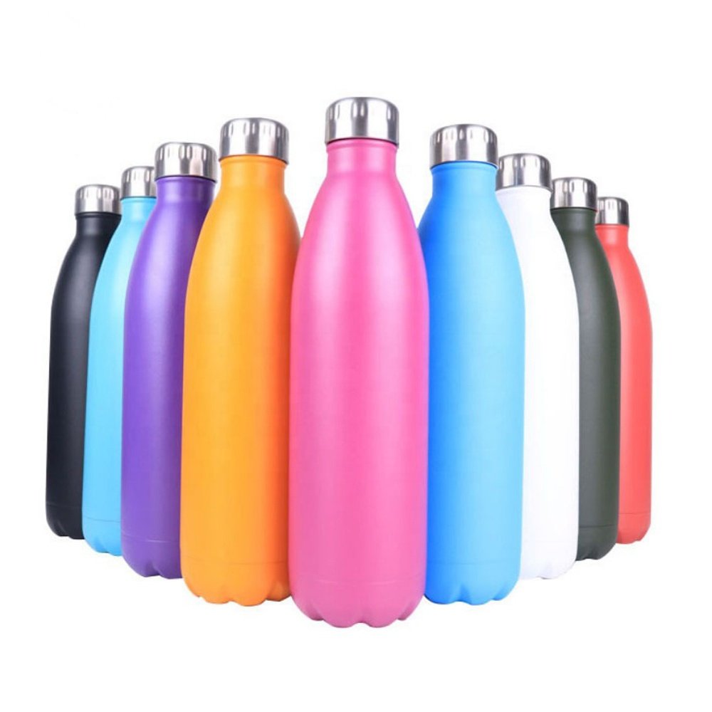 Portable Big Capacity Outdoor Cola Shape Vacuum Flask Thermos Sport Bottle Stainless Steel