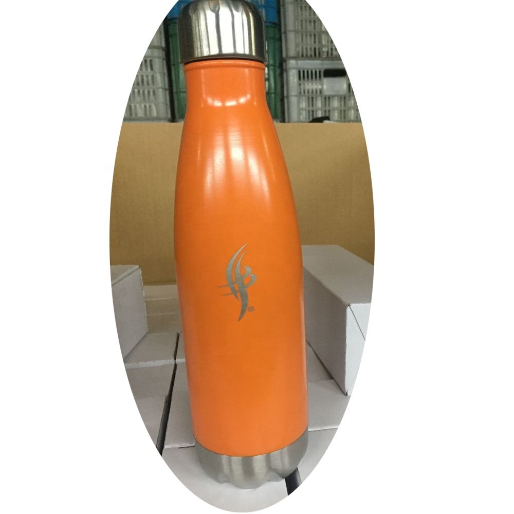 Portable Big Capacity Outdoor Cola Shape Vacuum Flask Thermos Sport Bottle Stainless Steel
