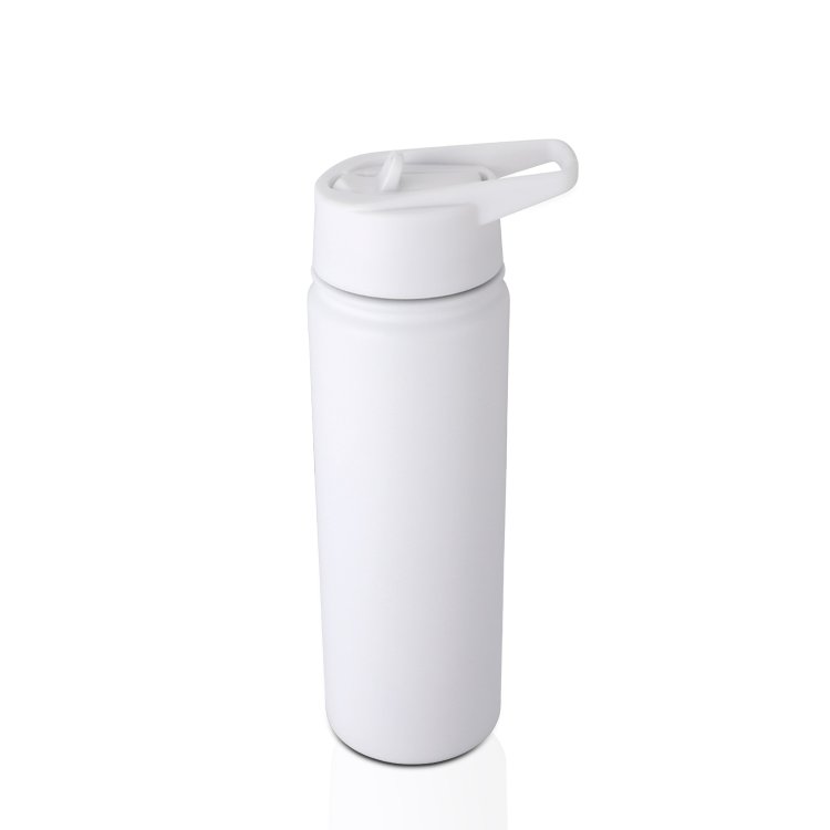 IN STOCK Hot Sale 22oz Wholesale Blank Sublimation White Straight Water Bottle With Straw