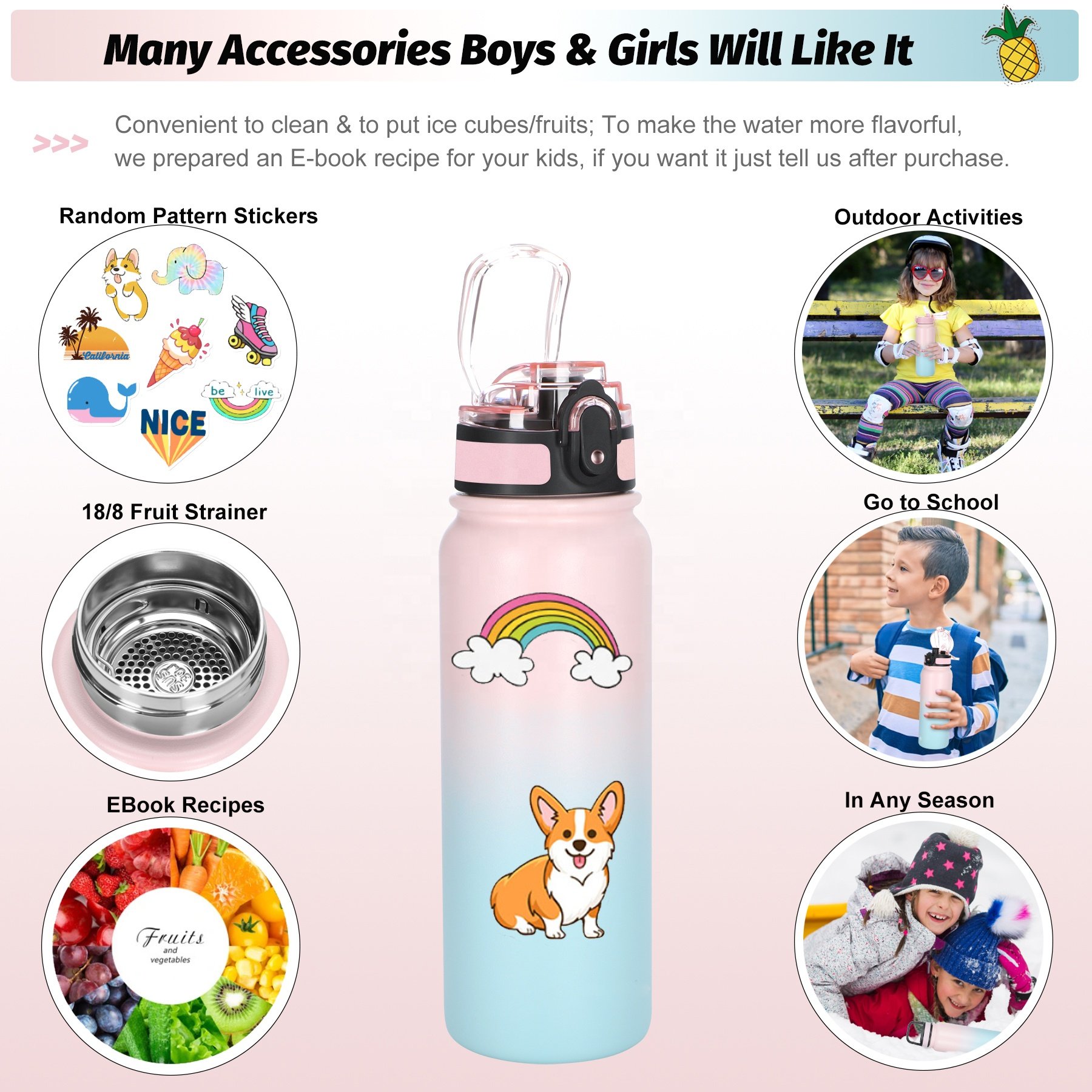 Hot Selling Stainless Wholesale Insulated Hot Water Bottles No Minimum Stainless Steel Water Bottles Bulk