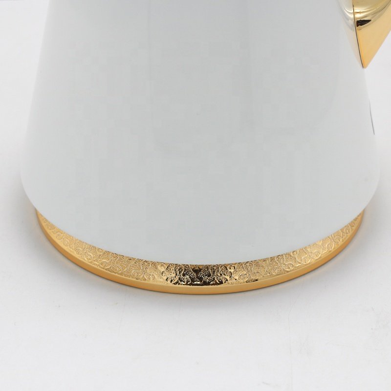 JQC CLASSIC LUXURY DUBAI STYLE METAL BODY VACUUM COFFEE POT FLASK ARABIC COFFEE DALLAH
