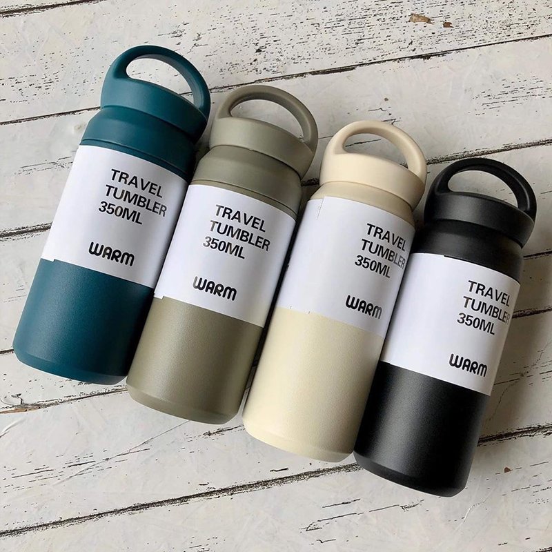 Wholesale 350ml Stainless Steel Travel Tumbler Double Wall Insulated Coffee Mug Cup Water Bottle Flask With Handle