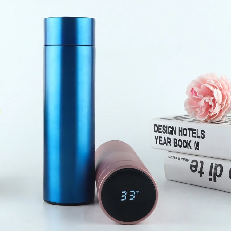 18 10 Stainless Steel Insulated Led Temperature Display Smart Coffee Water Bottle Thermos Vacuum Flask