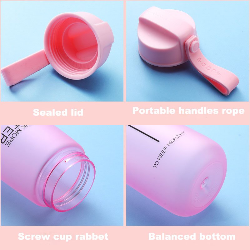 2023 Gym food grade high quality customized logo leakproof sports water bottle plastic water bottle