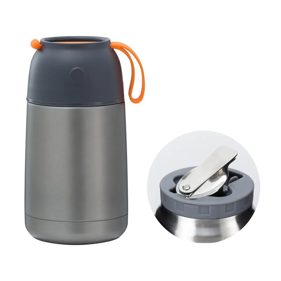 450ml BPA Free Metal Lid food jar Customized Double Wall Stainless Steel Lunch Box kids food school flask