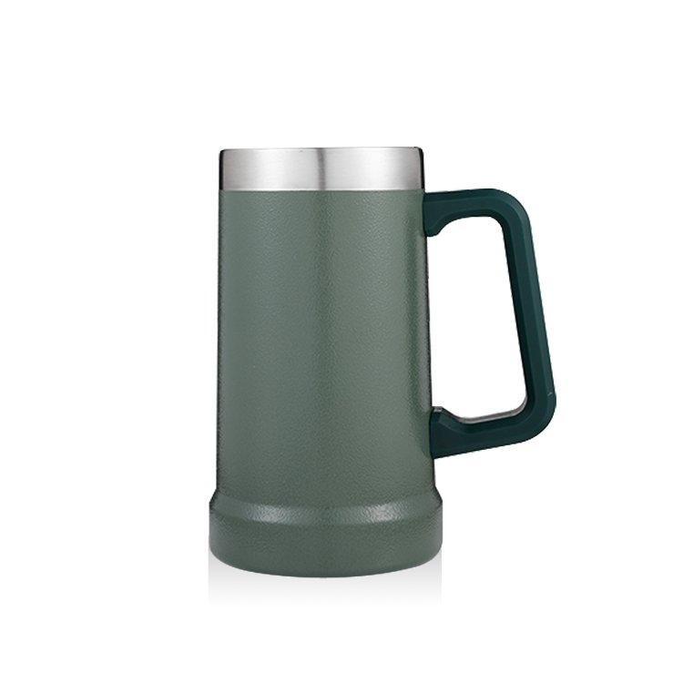 Outdoor Stainless Steel Beer Tumbler 20oz Vacuum Insulated Travel Mug with Bottle Opener for Keeping Drinks Hot or Cold