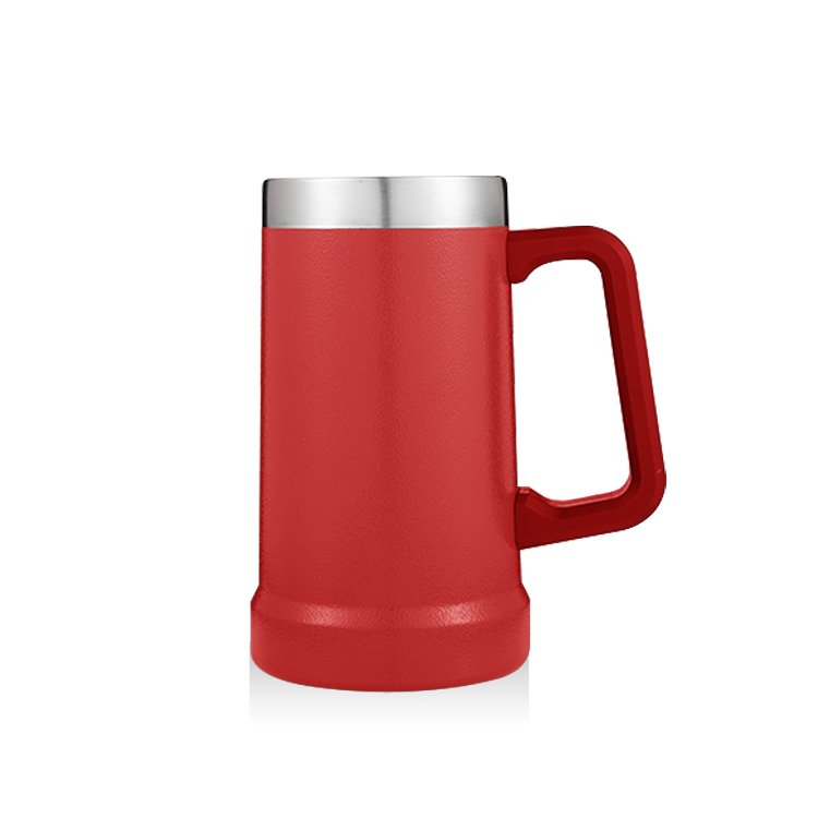 Outdoor Stainless Steel Beer Tumbler 20oz Vacuum Insulated Travel Mug with Bottle Opener for Keeping Drinks Hot or Cold