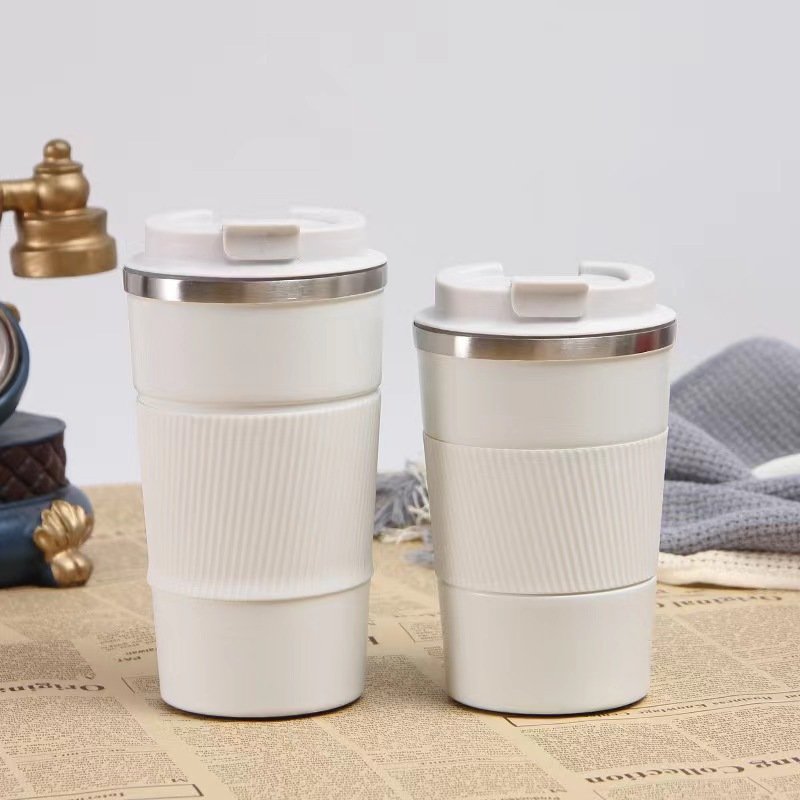 FBA Top Sale Reusable Leakproof 510ml Stainless Steel Tumbler Double Wall Travel Coffee Mug Cups With Silicone Sleeve