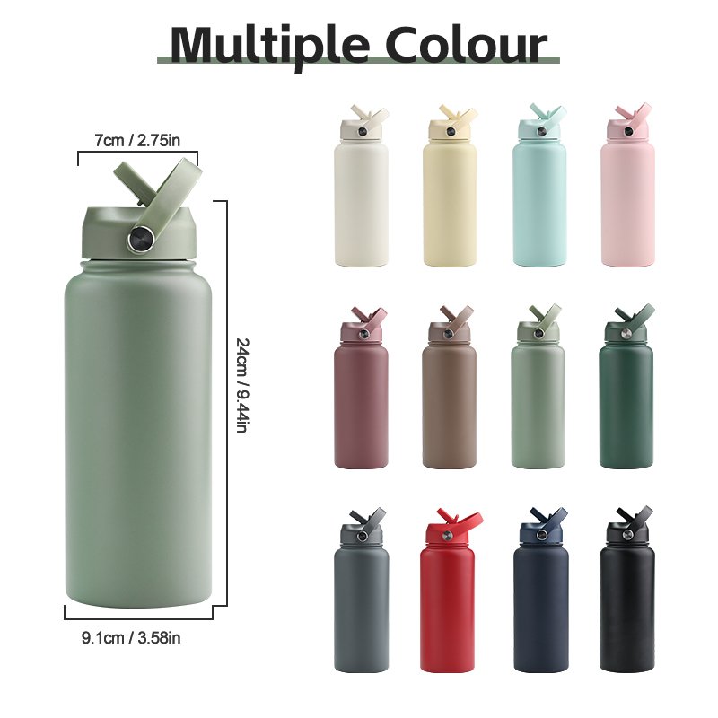 Custom sports bottle double wall insulated vacuum flask thermal water bottle stainless steel insulated water bottles